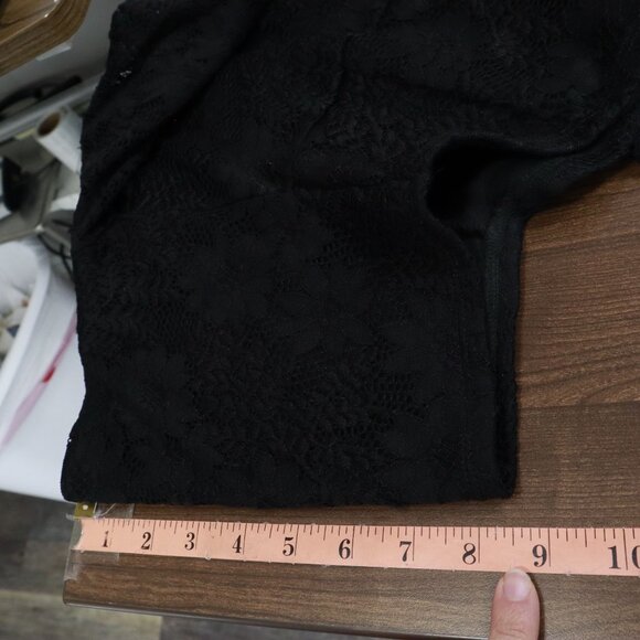 Altar'd State Boho Top Women XS Black Witchy Gypsy Whimsigoth Milkmaid Romantic - Picture 13 of 16